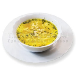 Куриный суп с домашней лапшой 