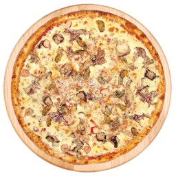 Пицца с курицей и грибами